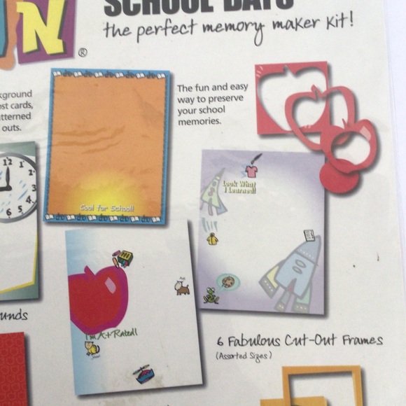 SCRAPBOOK SCHOOL DAYS KIT NWT 8.5 x 11 PAGES NWT - Picture 12 of 12